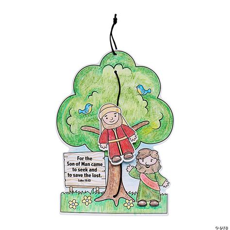 Color Your Own Zacchaeus Story Craft Kit Makes Oriental Trading