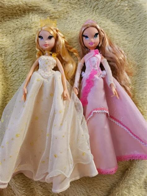 Winx Club Stella And Flora Mattel Ball Dolls Eur Picclick Fr