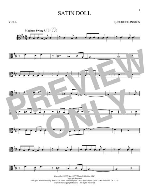 Satin Doll | Sheet Music Direct