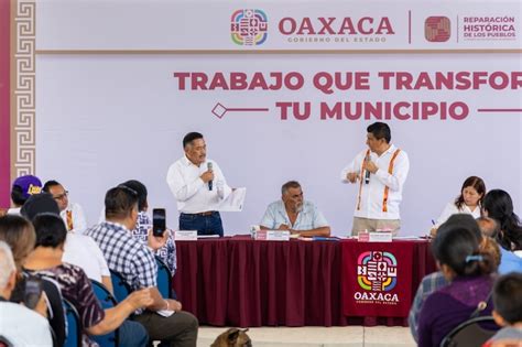 Gobierno de Oaxaca salda la deuda histórica con los pueblos de la