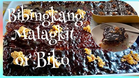 How To Cook Bibingkang Malagkit Biko With Latik Biko