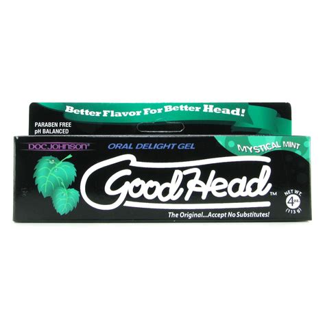 Goodhead Oral Delight Gel Oz G In Mystical Mint Sex Toys H