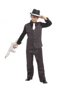 Child Boys 20s Lil Gangster Mafia Mobster Halloween Costume Fancy