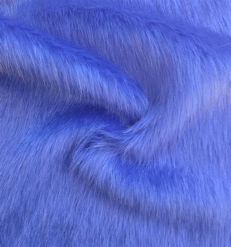 Super Luxury Faux Fur Fabric Material - PLUSH SAPPHIRE - CRS Fur Fabrics