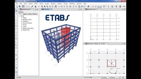 ETABS 03 Introductory Tutorial Concrete Watch Learn YouTube