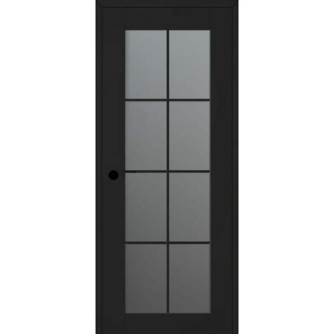 Bellini Vana In X In Right Handed Lite Frosted Glass Black