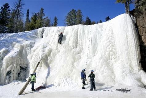 Gooseberry Falls in the Winter Season | Winter vacation, Gooseberry ...