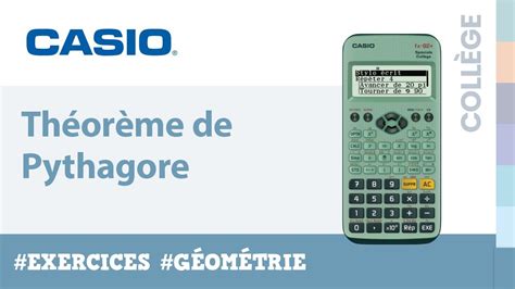 PYTHAGORE Montrer Qu Un Triangle Est Rectangle Avec La Calculatrice