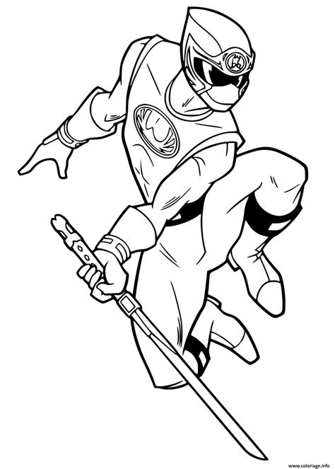 Coloriage Power Rangers Ninja JeColorie