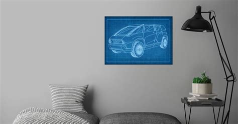 Toyota Ubox Blueprint Poster By Guyvit Displate