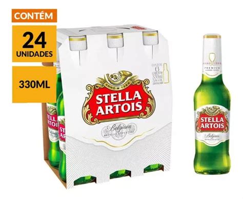 Stella Artois Cerveja Long Neck 330ml Pack 24 Unidades Parcelamento