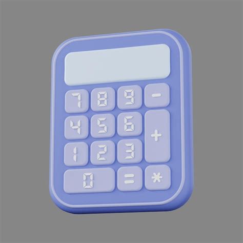 El Icono Azul De La Calculadora Archivo Psd Premium