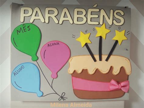 Painel De Aniversariantes Para Sala De Aula Lindo Lindo Lindo