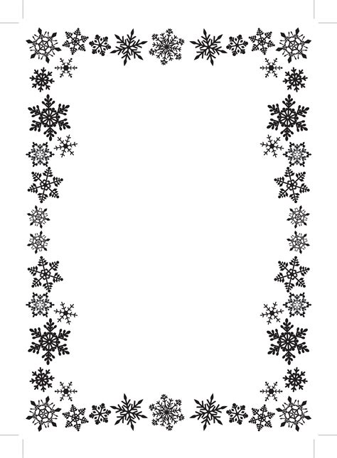 Free Snowflake Border Clipart & Look At Clip Art Images - ClipartLook