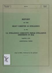 Report Of The Select Committee On Intelligence On The U S Intelligence