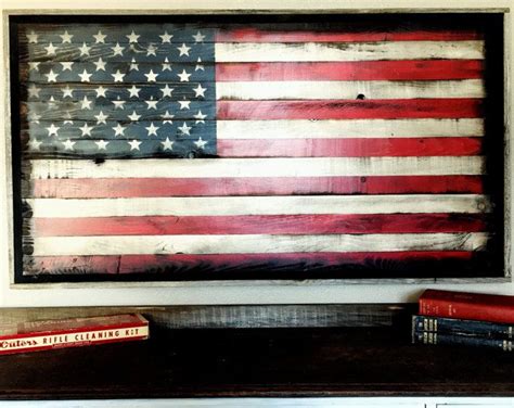 War Effect-american Flag Distressed Wood Flag Wooden Flag - Etsy ...