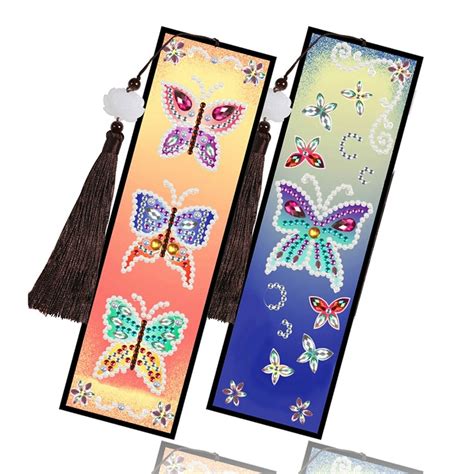 Marque Page Papillon Broderie Diamant Lartera