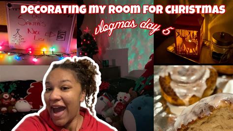 DECORATING MY ROOM FOR CHRISTMAS Vlogmas Day 5 YouTube