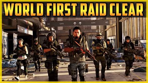 The Division 2 World First Raid Clear Full Youtube