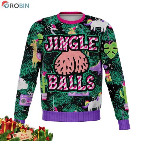 Jingle Ball Christmas Ugly Sweater Robinplacefabrics