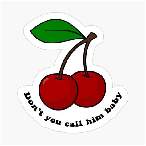 Cherry Sticker By Ellalouise4 Redbubble Print Stickers Aesthetic