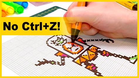 Making Pixel Art On Graph Paper Youtube