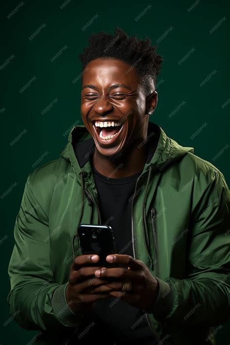 Premium Photo Attractive Young Man Smiling Fashion Happy African