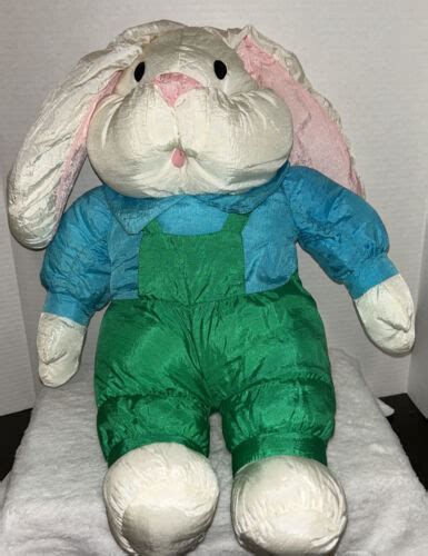 Vtg Intl Silver Co Rabbit Plush Parachute Nylon Bunny 90s Kitschy EBay