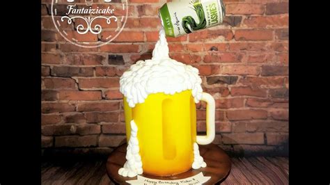 Gravity Beer Cake By Fantaizicake Youtube