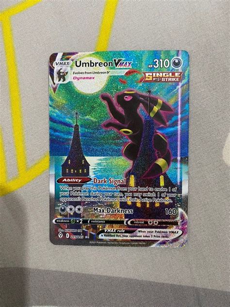 Umbreon Vmax Alternate Art Pokemon Evolving Skies Aa Hobbies Toys