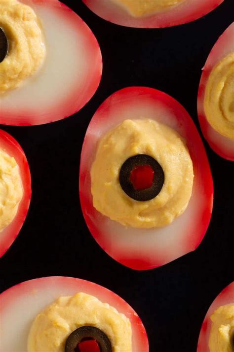 Eyeball Deviled Eggs Halloween Party Recipe Foodtalk