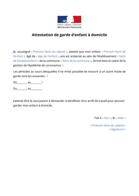 List Of Modele Attestation Sur L honneur Garde Alternée Amiable Ideas