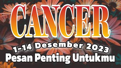 Ramalan Zodiak Cancer Pesan Penting Untukmu 1 14 Desember 2023