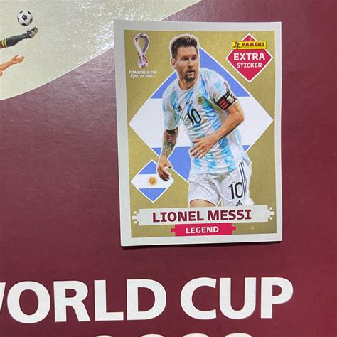 Figurinha Extra Copa Legend Gold Lionel Messi 2022 Panini Livro