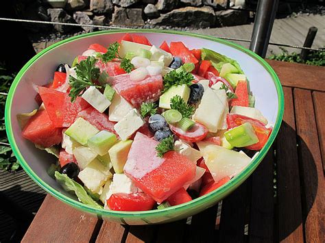 Melonensalat Mit Feta Von Mima Chefkoch