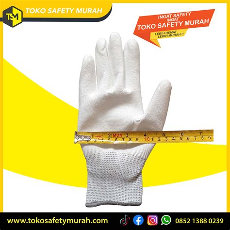 Sarung Tangan Palm Fit Putih Pu Palm Fit White Glove Polyester Sarung