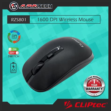 Cliptec Rzs801 Smoothmax 1600dpi 24ghz Wireless Optical Mouse Shopee Malaysia