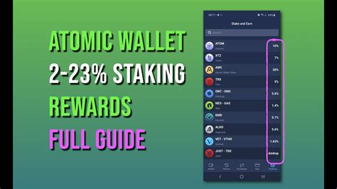 Easiest Way To Stake Crypto Up To 23 Interest Atomic Wallet Review