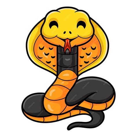 Premium Vector Cute Philippines Cobra Cartoon Naja Samarensis