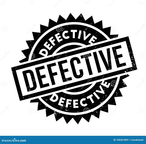 Defective Rubber Stamp Stock Vector Illustration Of Defective 100261895