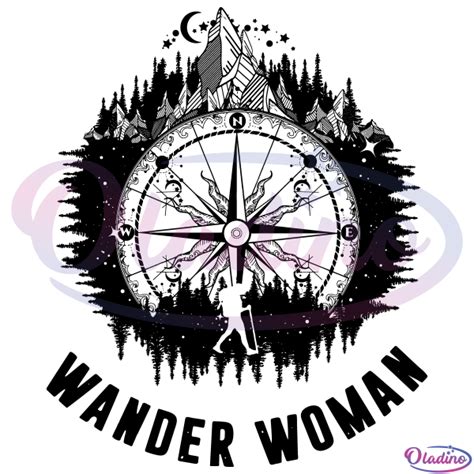 Wander Woman Hiking Svg Digital File Hiking Girl Svg Oladino