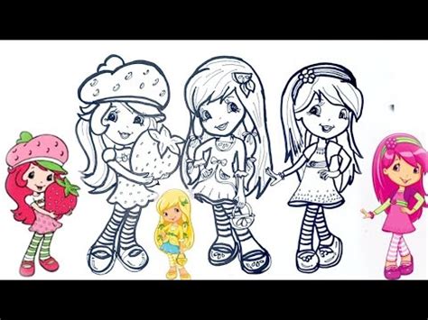 How To Draw Strawberry Girls Stawberry Shortcake Lemon Meringue And