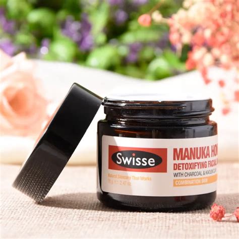 Swisse Manuka Honey Detoxifying Facial With Charcoal And Kaolin Clay 70g