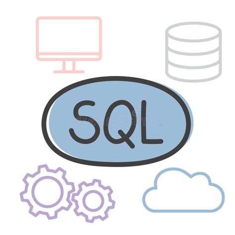 Concepto Del Lenguaje De Consulta Estructurado De Sql Ilustraci N Del