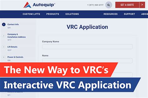 Simply Your Vrc Specifications With Autoquips New Interactive Vrc