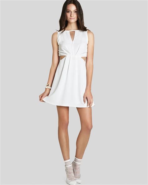 Lyst Bcbgeneration Dress Draped Cutout In White