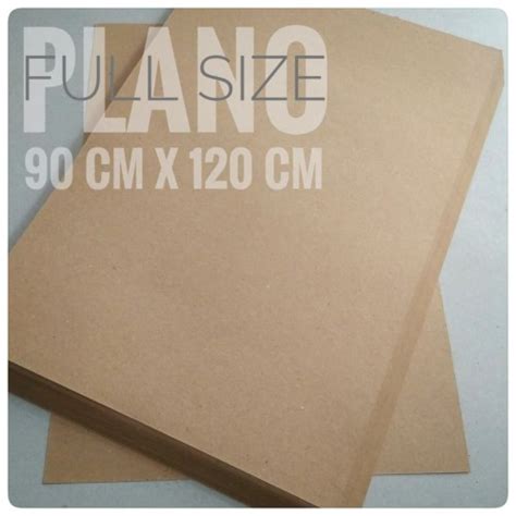 Jual Kertas Kraft Liner 150 Gsm Uk Plano 120cm X 90cm Free Costom