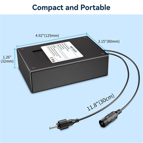 POPOSOAP Solar Fountain Pump Battery Backup 14 8V 2600mAh For POPOSOAP