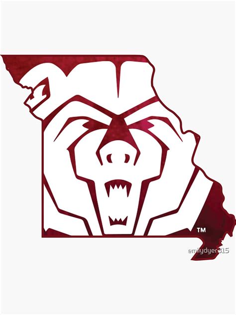 "Missouri State Bears Marble Design" Sticker for Sale by emilydyer315 ...