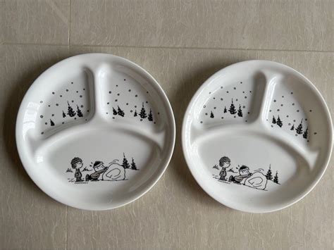 Limited Edition Corelle X Peanuts Snoopy Plates A Set Of